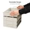 Mind Reader Stackable Paper Tray, Desktop Organizer, File Storage, Office, Plastic, 4 Pcs., Beige